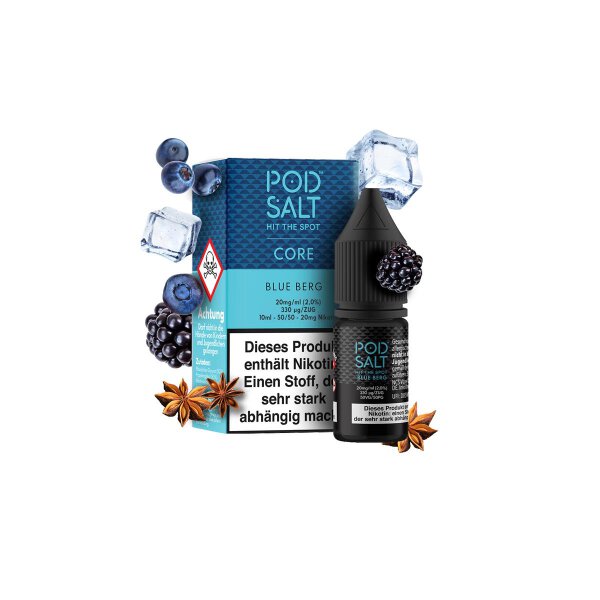 Pod Salt - Blue Berg Nikotinsalz Liquid 10 ml - 20 mg/ml