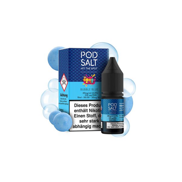 Pod Salt Fusion - Candy Rush Bubble Blue Nikotinsalz Liquid 10ml - 20mg