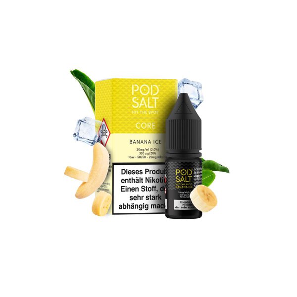 Pod Salt Core - Banana Ice Nikotinsalz Liquid 10ml - 20mg/ml