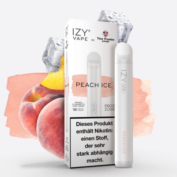 IZY One Einweg E-Shisha 18mg/ml Peach Ice