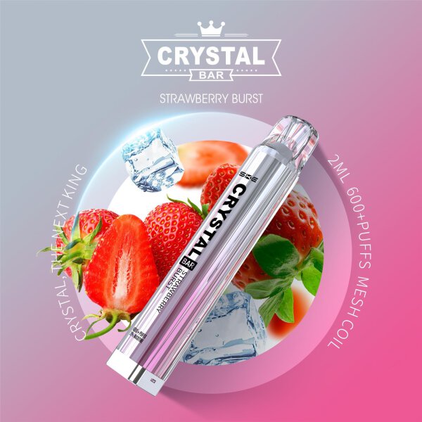 SKE Crystal Bar 600 - 2% NIK Strawberry Burst