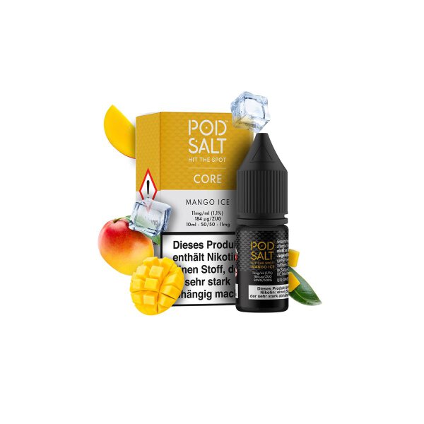 Pod Salt Core - Mango Ice Nikotinsalz Liquid 10ml - 11mg/ml