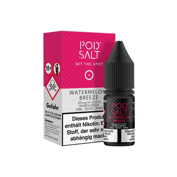 Pod Salt - Watermelon Breeze - Nikotinsalz Liquid 11 mg/ml 5er