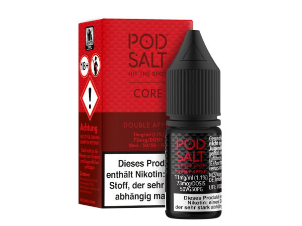 Pod Salt Core - Double Apple - Nikotinsalz Liquid 11 mg/ml 5er