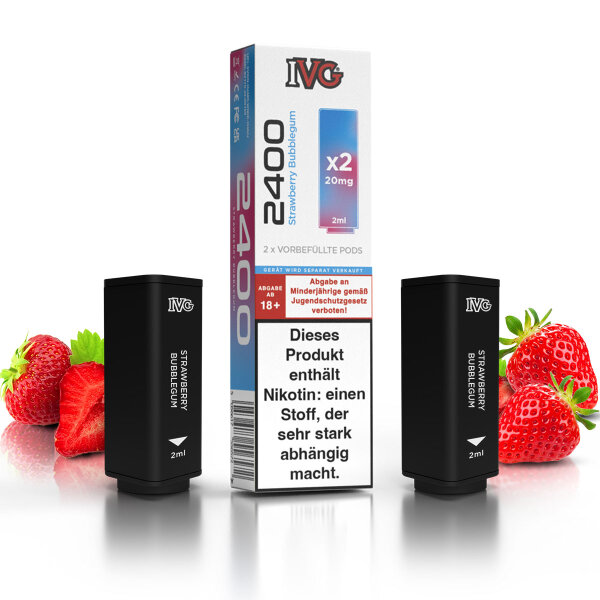 IVG 2400 Pod - Strawberry Bubblegum (2 Stück pro Packung)