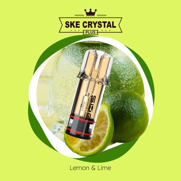 SKE Crystal Plus Pod - Lemon & Lime 20mg (2x pro Packung)